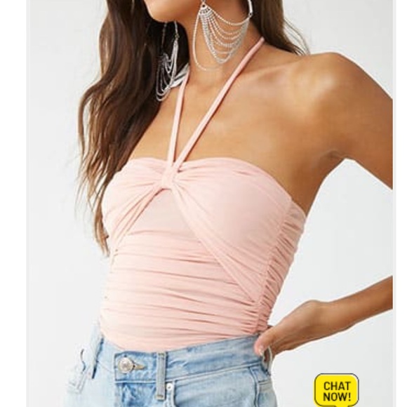 Forever 21 Other - Mesh rouched bodysuit!